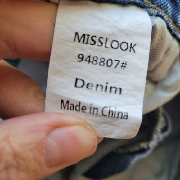 Misslook denim size 2xl  with whiteness and raggedness. - Picture 7 of 11